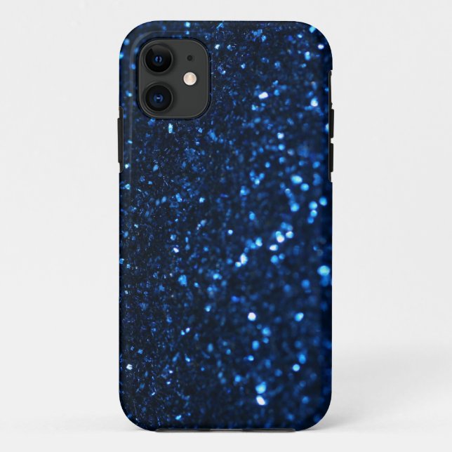 Coques Case-Mate iPhone Bleu noir brillant (Dos)