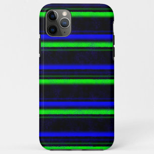 Etui iPhone Case-Mate Bleu Noir Grandes Vertes