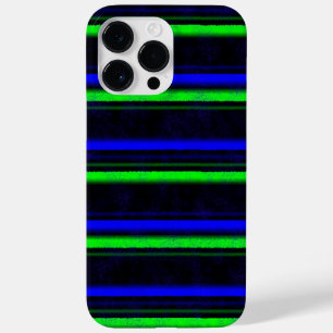 Coque Pour Pour iPhone 14 Pro Max Bleu Noir Grandes Vertes