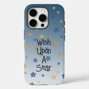 Coque iPhone 16 Pro Bleu Or sur une étoile