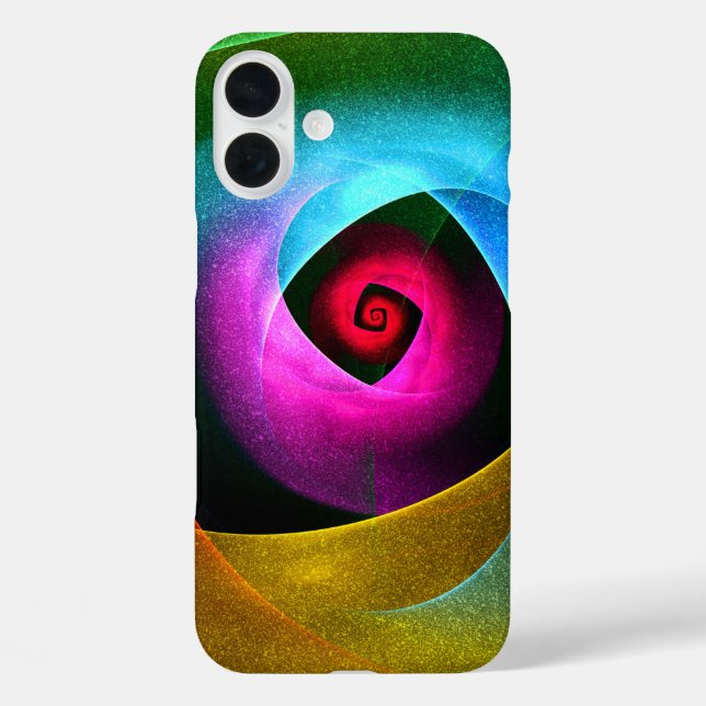 Coques Case-Mate iPhone Bleu orange rose moderne Art Abstrait Motif #24 (Verso)