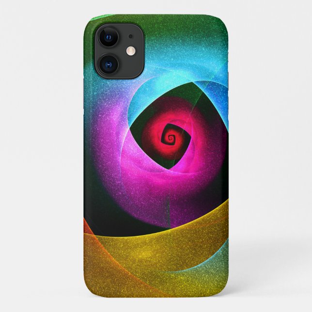 Coques Case-Mate iPhone Bleu orange rose moderne Art Abstrait Motif #24 (Dos)