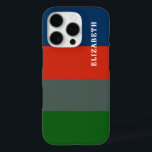 Coque iPhone 16 Pro Bleu Orange Vert Motif Personnalisé<br><div class="desc">Donnez à votre iPhone 16 Pro un look audacieux et moderne avec le Coque Motif Bleu, Orange et Vert Blocage de couleurs. Doté d'un design rayé dynamique, ce coque ajoute une touche élégante tout en protégeant votre appareil de l'usure quotidienne. Parfait pour ceux qui aiment les accessoires colorés et accrocheurs....</div>