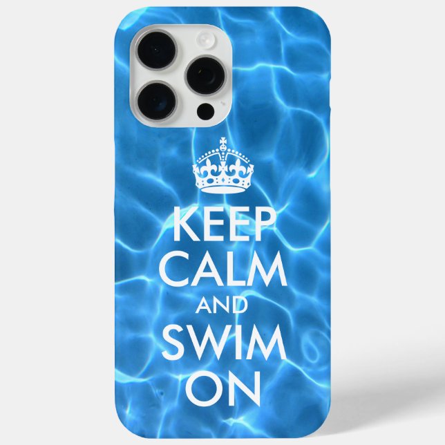 Coques Case-Mate iPhone Bleu Piscine Eau Calme et Baignade (Verso)