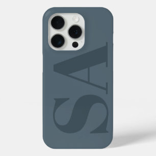 Coque Case-Mate iPhone Bleu Poussiéreux Rustique Aquarelle Minimaliste Co