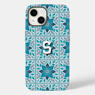 Coque Case-Mate iPhone Bleu Retro Tides de Noël Vibes