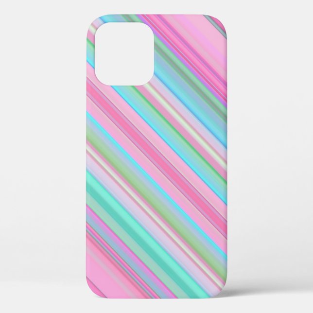 Coques Case-Mate iPhone Bleu rose Abstrait (Verso)