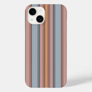 Coque Case-Mate iPhone Bleu rose gris Couleur Blocage Blocs Verticaux