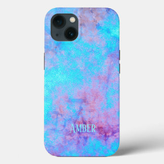 Case-Mate iPhone Case Bleu Rose Violet Motif Abstrait Personnalisé