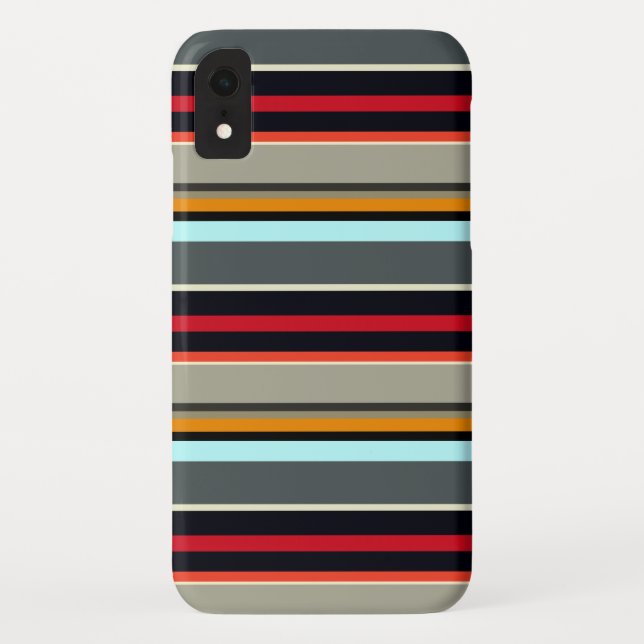 Coques Case-Mate iPhone Bleu rouge gris argenté (Dos)