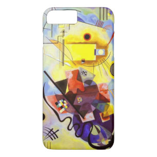 Coque iPhone 8 Plus/7 Plus Bleu rouge jaune Kandinsky peinture Abstraite