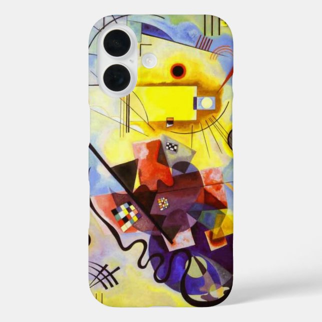 Coques Case-Mate iPhone Bleu rouge jaune Kandinsky peinture Abstraite (Verso)