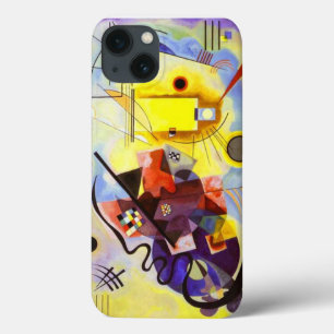 Coque Case-Mate iPhone Bleu rouge jaune Kandinsky peinture Abstraite
