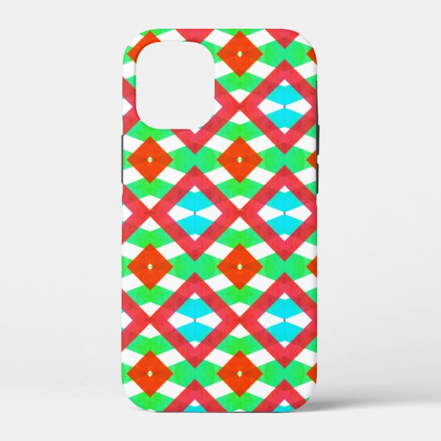 Coques Case-Mate iPhone Bleu, rouge vert Printemps/Pâques diamant (Verso)