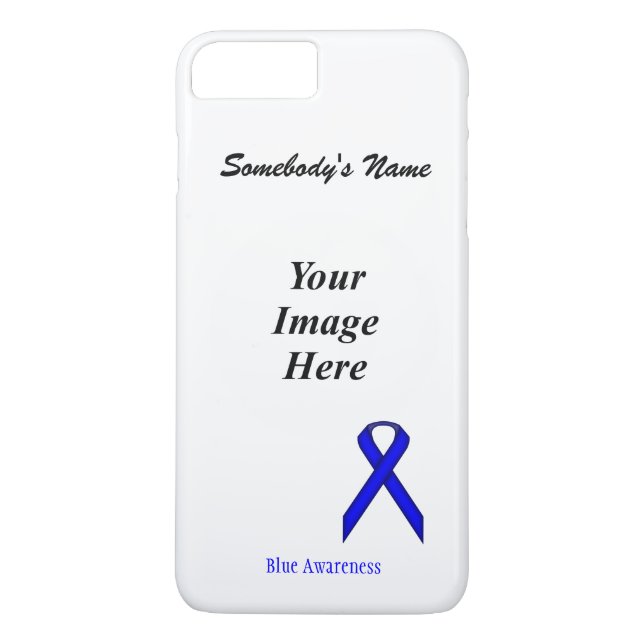 Coques Case-Mate iPhone Bleu Standard Ribbon Tmpl par Kenneth Yoncich (Dos)