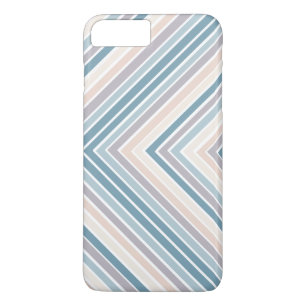 Coque iPhone 8 Plus/7 Plus Bleu Tan rayures