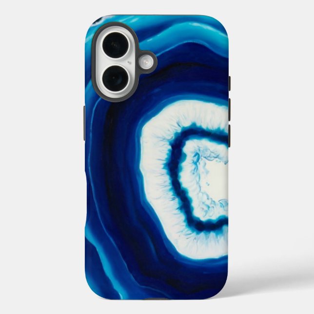 Coques Case-Mate iPhone Bleu tranche d'âge | Abstrait (Verso)