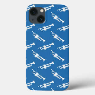 Coques Pour iPhone Bleu Trumpet Joueur Marche Bande Thème