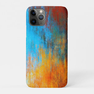 Case-Mate iPhone Case bleu turquoise, orange et rouge Abstrait
