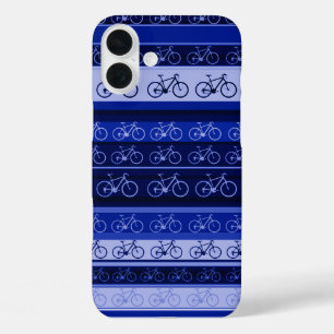 Coques iPhone 16 Plus Bleu Vélos sur les bandes