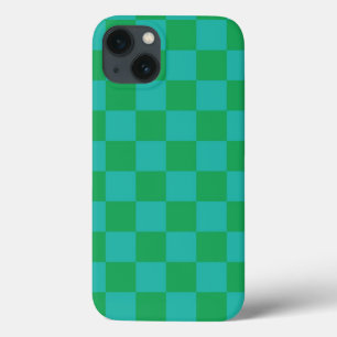 Case-Mate iPhone Case Bleu vert À damiers En vichy Motif