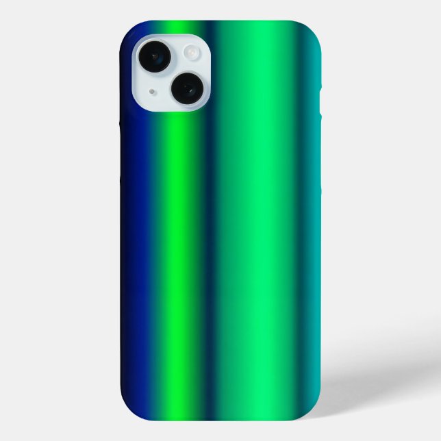 Coques Case-Mate iPhone Bleu Vert arc-en-ciel rayures (Verso)