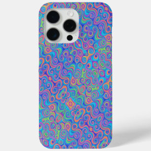 Coque Case-Mate iPhone Bleu, Vert citron, Violet, Motif à percussion oran