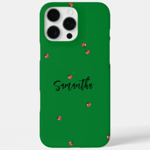 Coque iPhone 16 Pro Max Bleuet vert