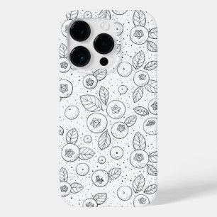 Coque Case-Mate iPhone Bleuets en noir et blanc