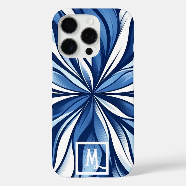 Coques Case-Mate iPhone Bliss Bleus : Flore Psychédélique Organique (Verso)