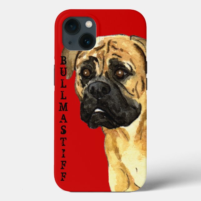 Coques Case-Mate iPhone Bloc couleur Bullmastiff (Verso)