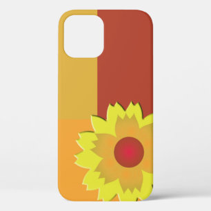 Coque iPhone 12 Bloc couleur de tournesol