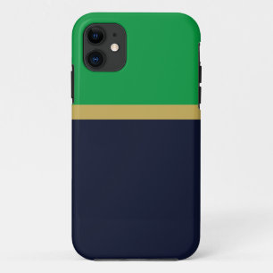 Case-Mate iPhone Case Bloc de couleur bleu vert marine moderne professio