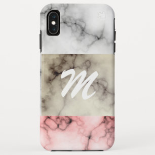Case-Mate iPhone Case Bloc de couleur en marbre monogramme