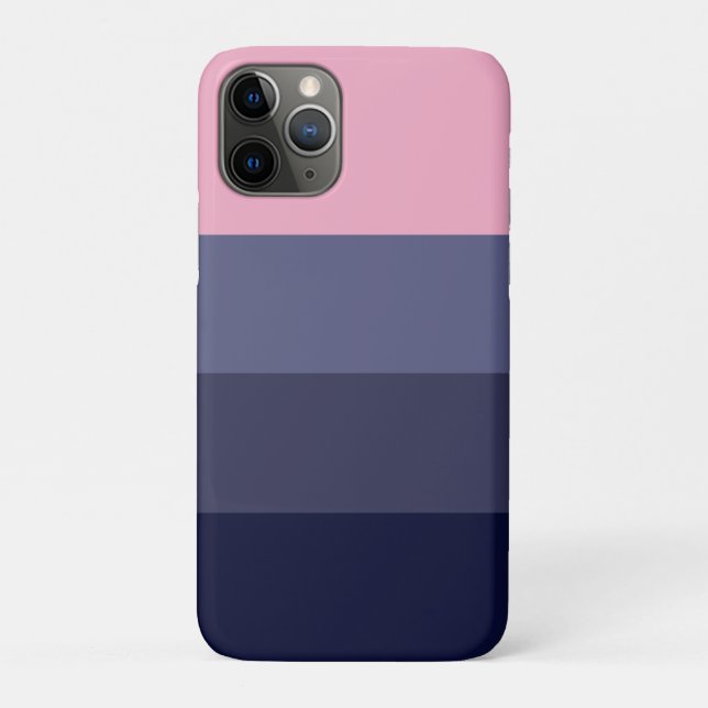 Coques Case-Mate iPhone Bloc de couleur rose violet chic moderne (Dos)