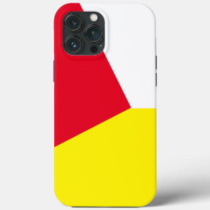 Case-Mate iPhone Case Bloc de couleur rouge et jaune vintage
