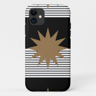 Coque Case-Mate Pour iPhone Blocage noir blanc et soleil Brown