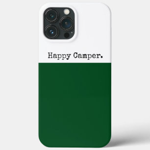 Case-Mate iPhone Case Blocs de couleur blanc foncé vert foncé du CAMPER