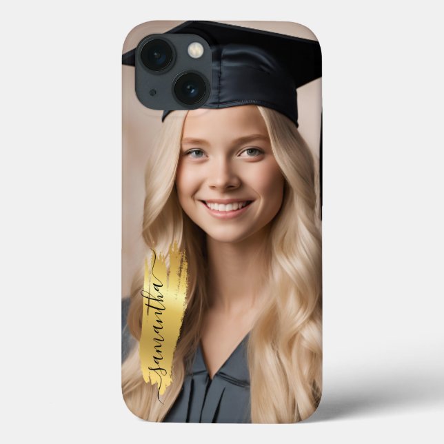 Coques Case-Mate iPhone Blonde Girl Graduation Day  (Verso)