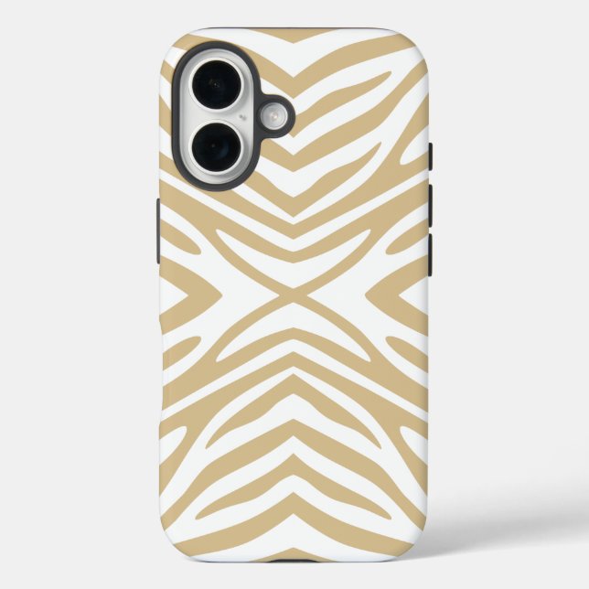Coques Case-Mate iPhone Blonde Neutral Zebra (Verso)
