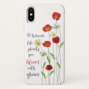 Case-Mate iPhone Case Bloom avec des fleurs de grâce Poppy Poster Tags c