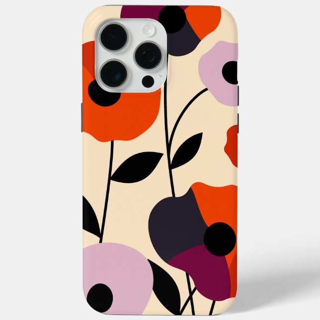 Coques Case-Mate iPhone Bloom minimal du pavot (Verso)