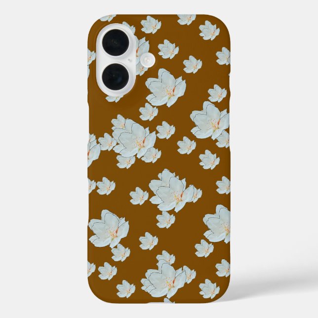 Coques Case-Mate iPhone Blossoms Brown (Verso)