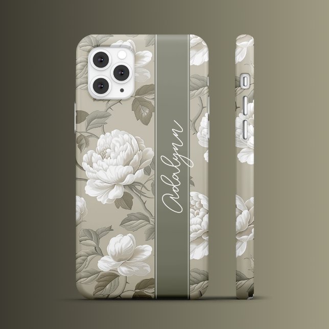 Coques Case-Mate iPhone Blossoms dans Sage (Créateur téléchargé)