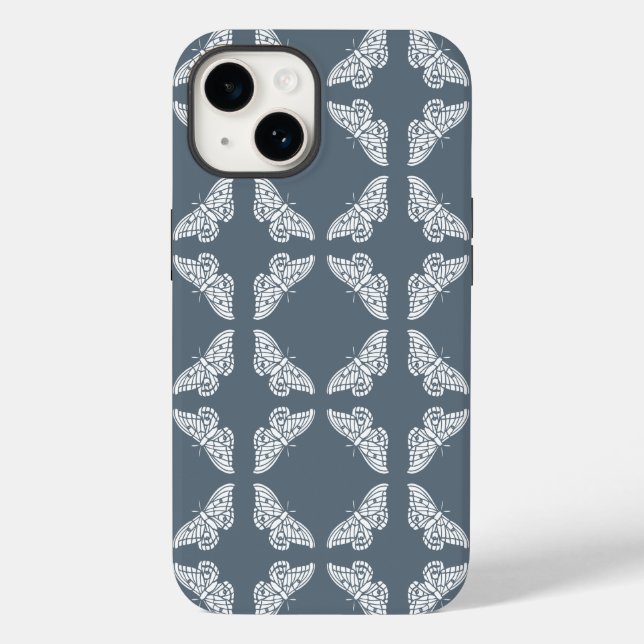 Coques Case-Mate iPhone Blue Bayoux Arts et papillons d'artisanat (Verso)