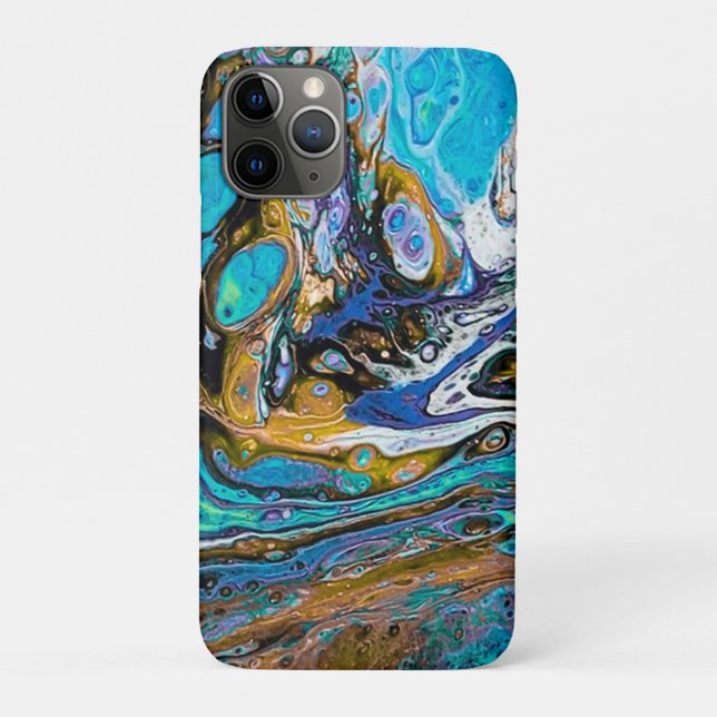 Coques Case-Mate iPhone Blue Beach, Rivière eau et pierres Art abstrait (Dos)