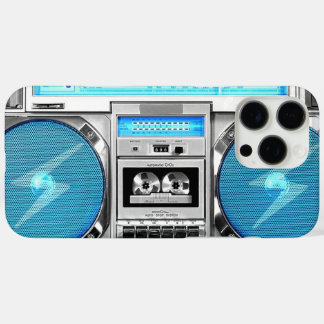 Coque iPhone 16 Pro Max Blue boombox