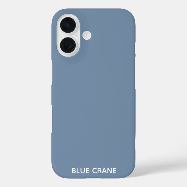 Coques Case-Mate iPhone Blue Crane bleu color (Verso)