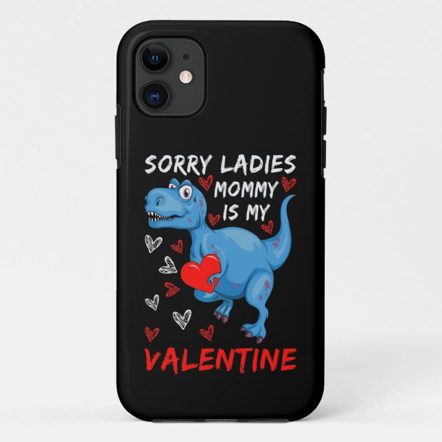 Coques Case-Mate iPhone Blue Dinosaur Désolé Mesdames maman est ma Saint V (Dos)