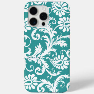 Coque Case-Mate iPhone Blue Elegant Vintage Damask change Bleu n'importe 